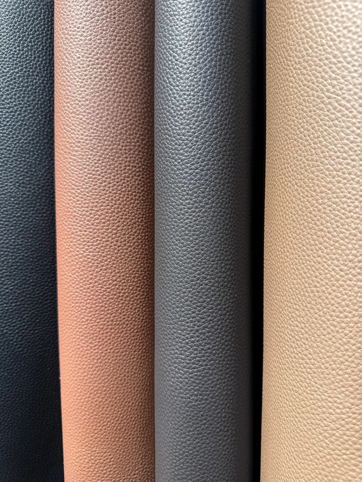 PVC synthetic leather rolls in multiple upholstery colors