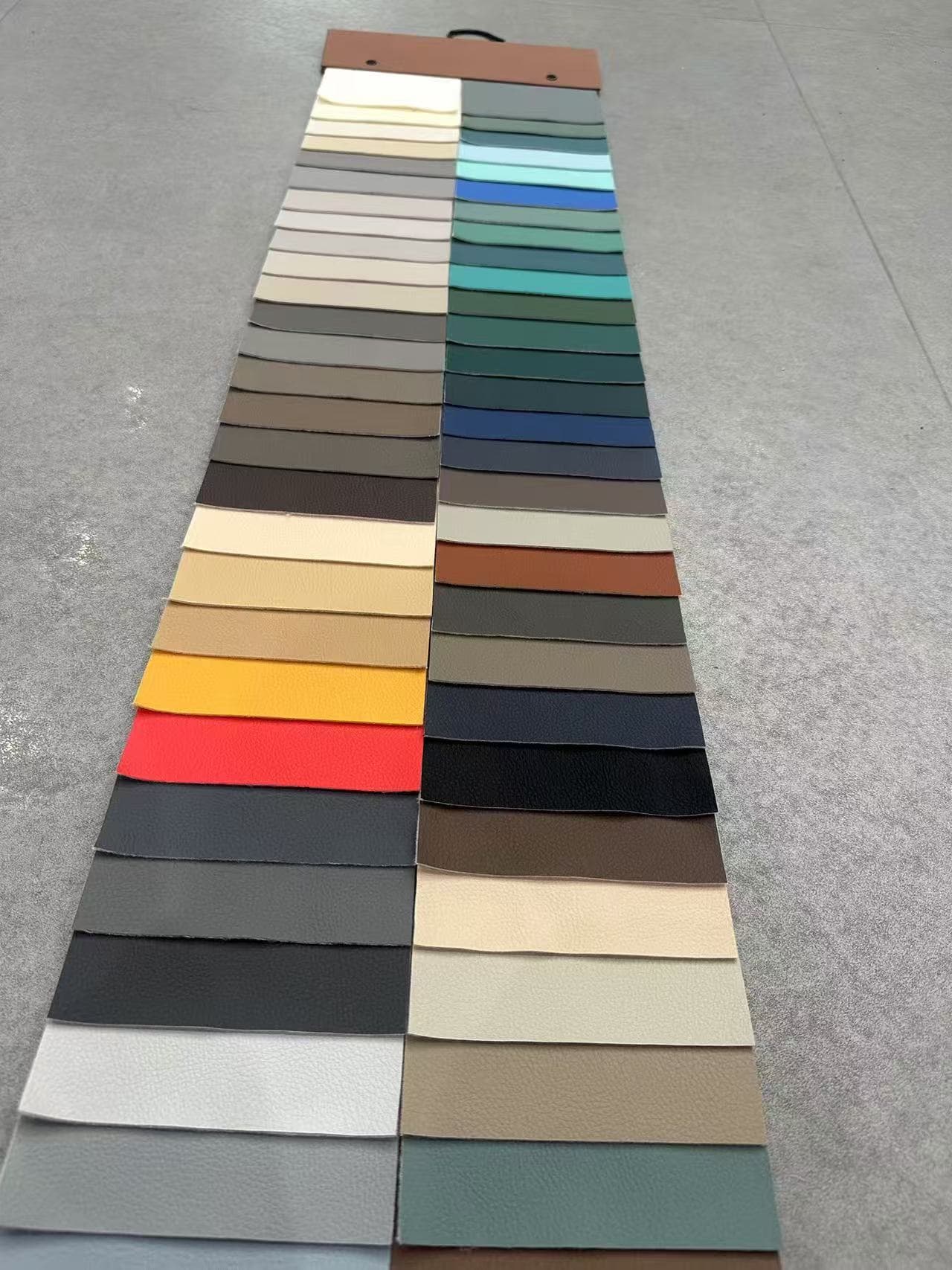9001 and 4001 PVC upholstery leather shared real color card